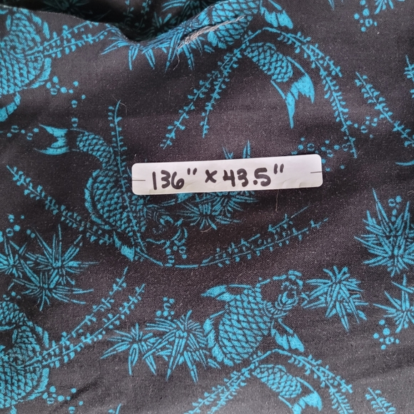 Vintage Cotton Koi Fish Print Quilting Sewing Fabric 136" x 43" - Picture 3 of 3
